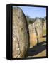 Almendres Cromlech Ancient Stone Circle. Portugal-Martin Zwick-Framed Stretched Canvas