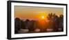 Almendres Cromlech Circle at sunset. Portugal-Martin Zwick-Framed Photographic Print