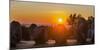 Almendres Cromlech Circle at sunset. Portugal-Martin Zwick-Mounted Photographic Print