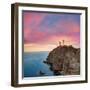 Almeria Cabo De Gata Lighthouse Sunset in Mediterranean Sea of Spain-Natureworld-Framed Photographic Print