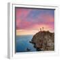 Almeria Cabo De Gata Lighthouse Sunset in Mediterranean Sea of Spain-Natureworld-Framed Photographic Print