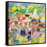 Almolonga Market-Hilary Simon-Framed Stretched Canvas