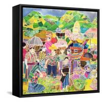 Almolonga Market-Hilary Simon-Framed Stretched Canvas