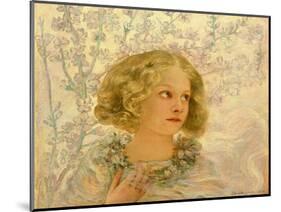 Almond Blossom (Oil on Board)-Edoardo Gioja-Mounted Giclee Print