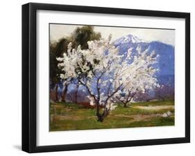 Almond Blossoms Near Banning-Anna Hills-Framed Art Print