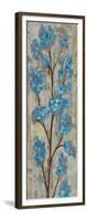 Almond Branch I Blue Crop-Silvia Vassileva-Framed Art Print