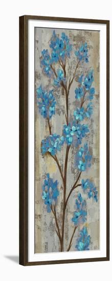 Almond Branch I Blue Crop-Silvia Vassileva-Framed Art Print