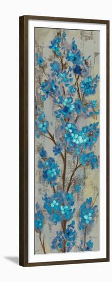 Almond Branch II Blue Crop-Silvia Vassileva-Framed Art Print