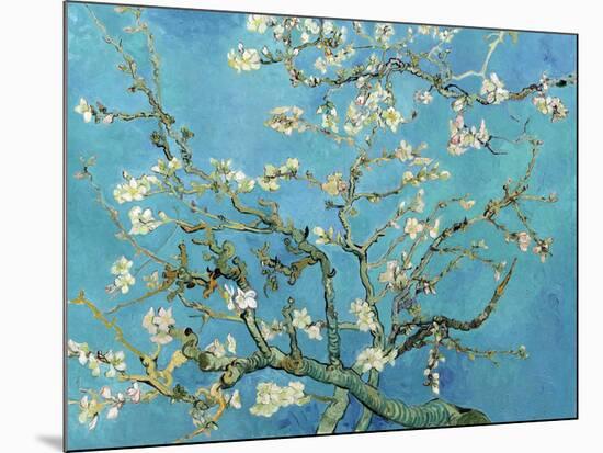 Almond Branches in Bloom, San Remy, c.1890-Vincent van Gogh-Mounted Art Print