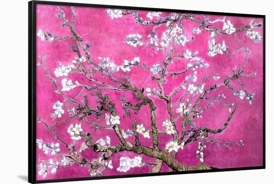Almond Branches Pink-null-Framed Poster