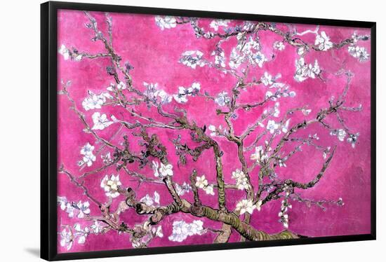 Almond Branches Pink-null-Framed Poster