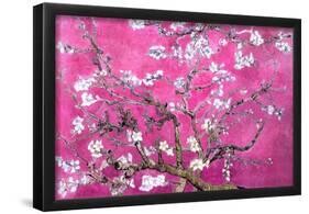 Almond Branches Pink-null-Framed Poster