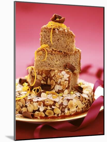 Almond Gateau in Festive Arrangement-Luzia Ellert-Mounted Photographic Print