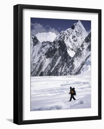 Almost Done for the Day, Highcamp Everest-Michael Brown-Framed Photographic Print