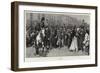Alms for Poor Prisoners, Russian Students in the Streets of St Petersburg on their Way to Siberia-Frederic De Haenen-Framed Giclee Print