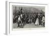 Alms for Poor Prisoners, Russian Students in the Streets of St Petersburg on their Way to Siberia-Frederic De Haenen-Framed Giclee Print