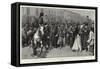 Alms for Poor Prisoners, Russian Students in the Streets of St Petersburg on their Way to Siberia-Frederic De Haenen-Framed Stretched Canvas