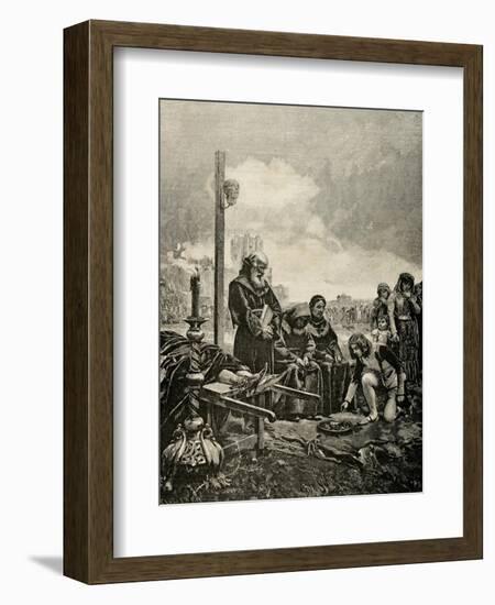 Alms for the Soul of Constable Don Alvaro De Luna (1390-1453).. Spain-Adolf Closs-Framed Giclee Print