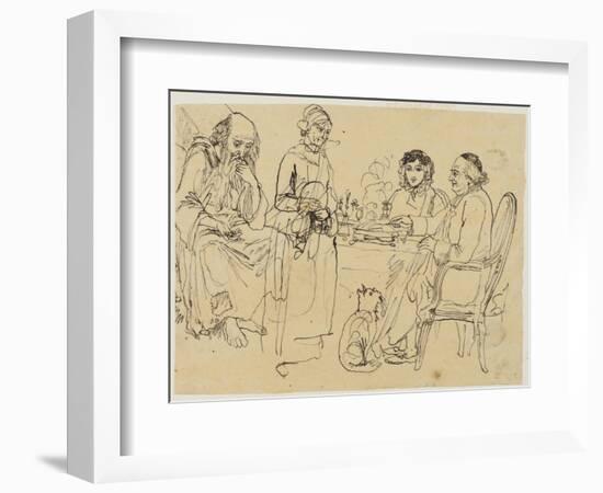 Alms to the Poor-Rodolphe Bresdin-Framed Giclee Print