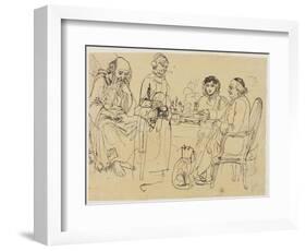 Alms to the Poor-Rodolphe Bresdin-Framed Giclee Print