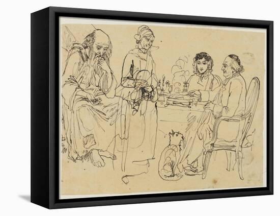 Alms to the Poor-Rodolphe Bresdin-Framed Stretched Canvas