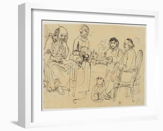 Alms to the Poor-Rodolphe Bresdin-Framed Giclee Print