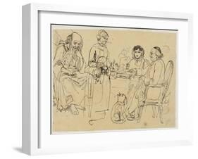 Alms to the Poor-Rodolphe Bresdin-Framed Giclee Print