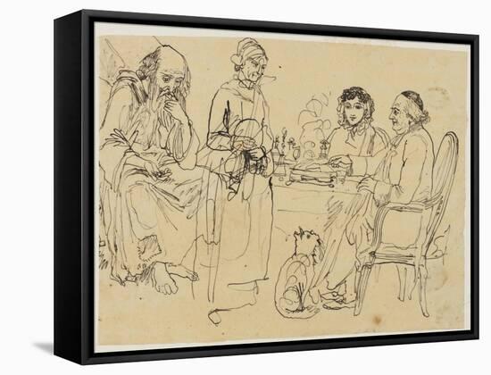 Alms to the Poor-Rodolphe Bresdin-Framed Stretched Canvas
