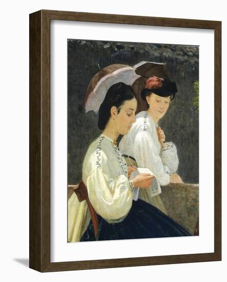 Almsgiving, 1864-Silvestro Lega-Framed Giclee Print