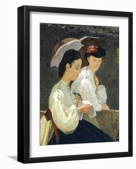 Almsgiving, 1864-Silvestro Lega-Framed Giclee Print