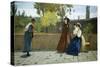 Almsgiving, 1864-Silvestro Lega-Stretched Canvas