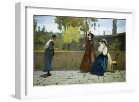 Almsgiving, 1864-Silvestro Lega-Framed Giclee Print