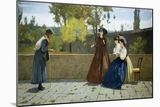 Almsgiving, 1864-Silvestro Lega-Mounted Giclee Print