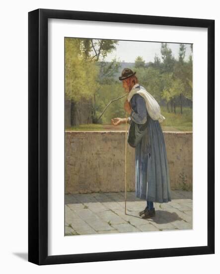 Almsgiving, 1864-Silvestro Lega-Framed Giclee Print