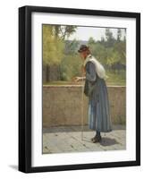 Almsgiving, 1864-Silvestro Lega-Framed Giclee Print