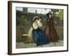 Almsgiving, 1864-Silvestro Lega-Framed Giclee Print