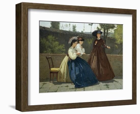 Almsgiving, 1864-Silvestro Lega-Framed Giclee Print