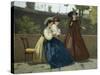 Almsgiving, 1864-Silvestro Lega-Stretched Canvas