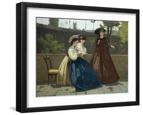 Almsgiving, 1864-Silvestro Lega-Framed Giclee Print