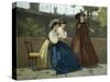 Almsgiving, 1864-Silvestro Lega-Stretched Canvas