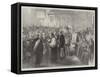 Almsgiving on Maundy Thursday at the Chapel Royal, Whitehall-null-Framed Stretched Canvas