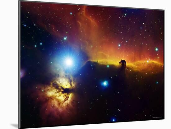 Alnitak Region in Orion (Flame Nebula NGC2024, Horsehead Nebula IC434)-Stocktrek Images-Mounted Premium Photographic Print