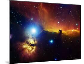 Alnitak Region in Orion (Flame Nebula NGC2024, Horsehead Nebula IC434)-Stocktrek Images-Mounted Premium Photographic Print