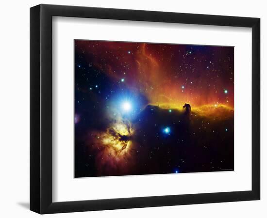 Alnitak Region in Orion (Flame Nebula NGC2024, Horsehead Nebula IC434)-Stocktrek Images-Framed Photographic Print