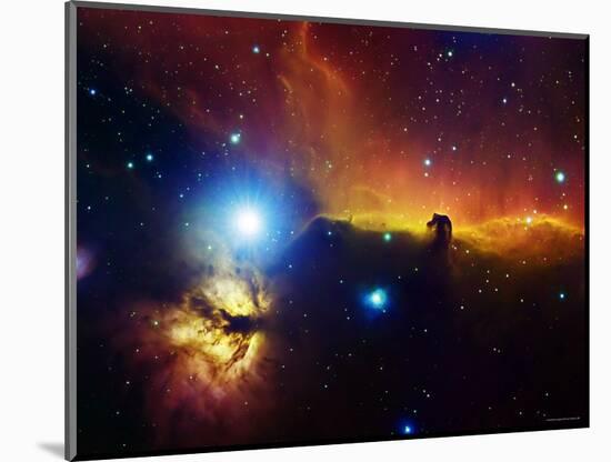 Alnitak Region in Orion (Flame Nebula NGC2024, Horsehead Nebula IC434)-Stocktrek Images-Mounted Photographic Print