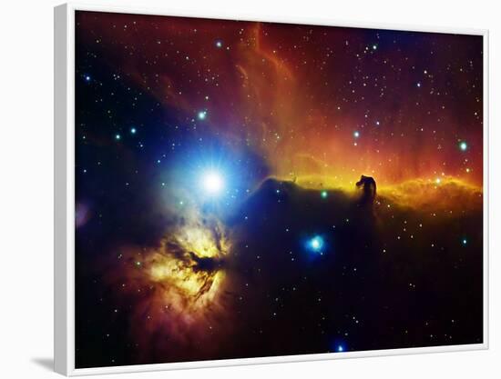 Alnitak Region in Orion (Flame Nebula NGC2024, Horsehead Nebula IC434)-Stocktrek Images-Framed Photographic Print