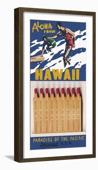 Aloha From Hawaii Matchbook-Kristine Hegre-Framed Giclee Print