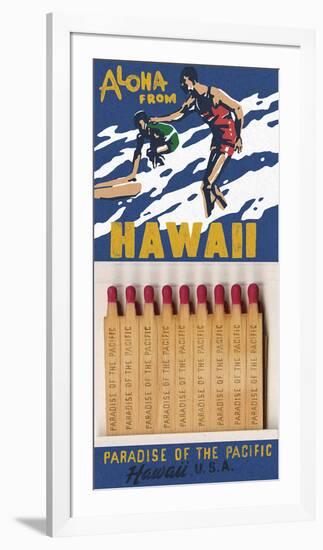 Aloha From Hawaii Matchbook-Kristine Hegre-Framed Giclee Print