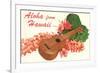 Aloha from Hawaii, Ukulele-null-Framed Premium Giclee Print