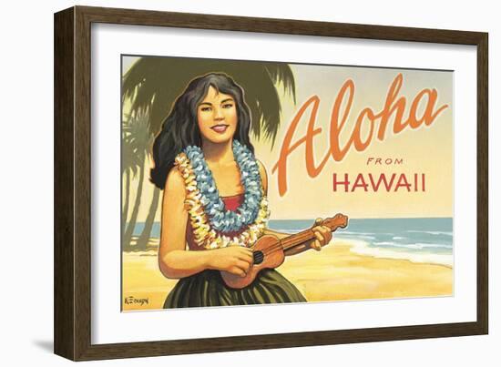 Aloha from Hawaii-Kerne Erickson-Framed Art Print